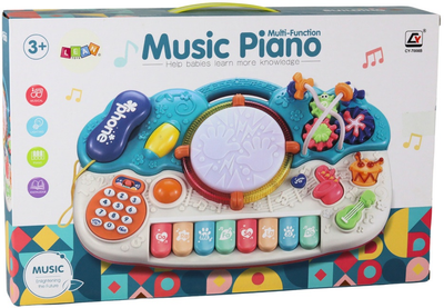 Піаніно навчальне музичне Lean Toys з барабаном 17265 (5905991000884)