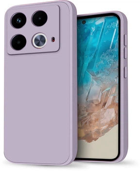 Силиконовый чехол HardCorner Infinix Note 40 (с микрофиброй) Lilac (41163-3B)