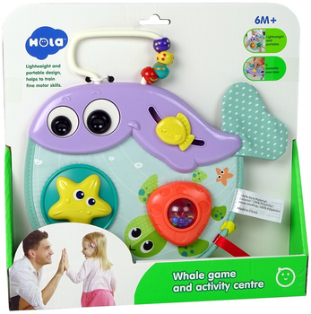 Wieloryb dla niemowląt LEAN Toys z grzechotką 9479 (5904204755047)
