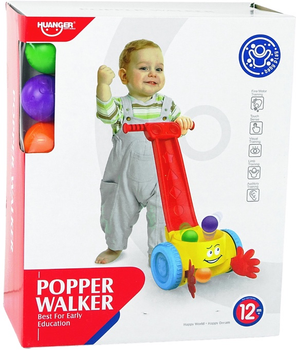 Pchacz-zbieracz piłek dla dzieci LEAN Toys 13384 (5905323216099)