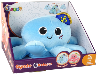 Maskotka interaktywna LEAN Toys Ośmiornica z dźwiękami i światłami Niebieska 15369 (5905515357555)