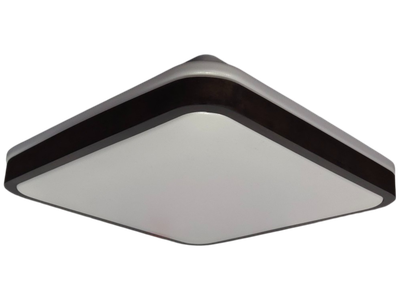 Стельовий світильник Vestum GLOW матовий 60W 391*391*65мм 3000К-6500К з ДК махагон