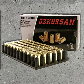 Патрон Ozkursan 9мм/380R револьверний холостий (50 шт)