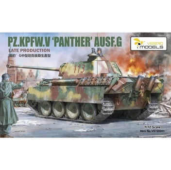 Збірна модель 1/72 Танк Pz.Kpfw.V Panther Ausf.G пізніх випусків Vespid Models VS720003