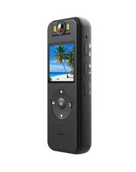 Мини цифровая боди камера 1080P WiFi нательная CS09 с подсветкой для ночной сьемки с приложением 1400 mAh