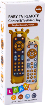 Інтерактивний пульт для малюків LEAN Toys Cat Beige 22901 (5905991052500)