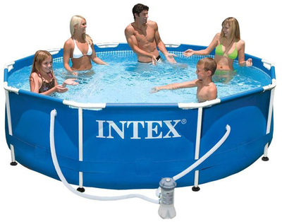 Басейн каркасний круглий Intex 305х76 см з фільтром насосом (28202)