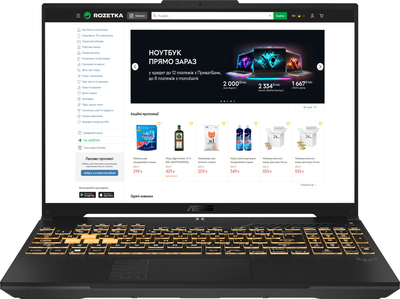 Ноутбук ASUS TUF Gaming F16 FX607VJ-RL009 (90NR0MZ6-M003P0) Mecha Gray / 16" IPS WUXGA 144 Гц / Intel Core 5 210H / RAM 16 ГБ / SSD 512 ГБ / nVidia GeForce RTX 3050, 6 ГБ