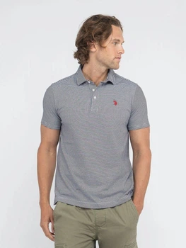 Поло довге чоловіче U.S. Polo Assn 11D264-1O00A(Black) 2XL Чорний/Білий (786662008836)