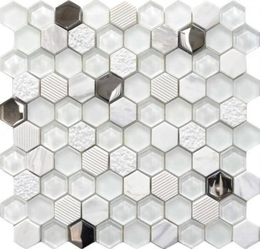 Мозаика Mosavit Hexa Mosa White 30*31.5
