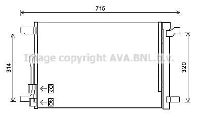 Радиатор кондиционера AUDI; SEAT; Volkswagen; SKODA (пр-во AVA) VNA5335D Ava (VNA5335D)