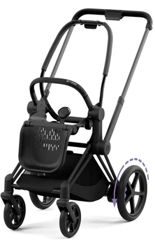 Elektryczny stelaż Cybex konstrukcja wózka e-Priam 4.0 Matt Black+Seat Platinum (4063846135370)
