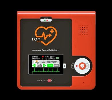 Автоматический внешний дефибриллятор AED Instramed i.on PRO с перезаряжаемой батареей и ручным режимом