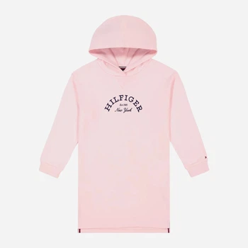 Дитяче тепле плаття-худі для дівчинки Tommy Hilfiger 136591598 116 см Рожеве (1159840281)