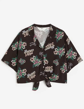 Блуза H&M ДД014058 (1165823001) колір різнокольоровий 164
