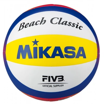 Мяч для пляжного волейбола Mikasa BEACH Classic BV552C-WYBR, Синий, Размер (EU) - 5
