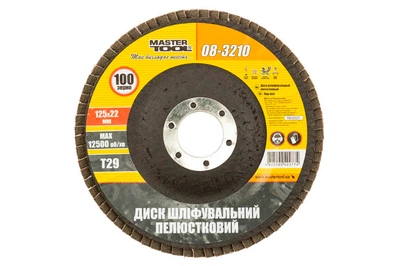 Круг лепестковый Mastertool 125 мм Р100 шлифовальный для угловой шлифмашины для зачистки ржавчины и полировки (IT-DR_11N)