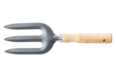 Вилы садовые Mastertool 265х80 мм с деревянной ручкой для рыхления почвы и работы с компостом (IT-DR_11N)