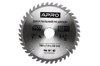 Диск пильный Apro 190 x 32 мм x 40T (830175)