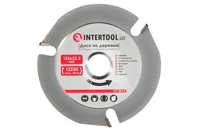 Диск пильный по дереву Intertool 125 x 22,2мм 3T PRO для циркулярной пилы резка древесины пильный круг (DR-P_33IT)