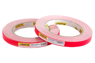 Лента двухсторонняя Unifix 12 мм x 5 м вспененная белая (PN-1205W)