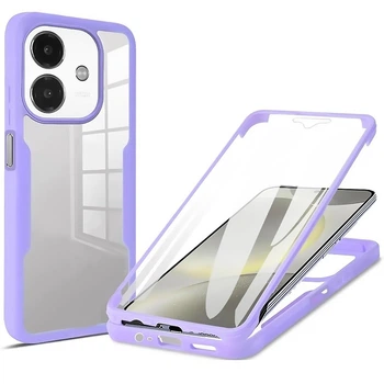 Чехол Double Shield 360 для Oppo A3 4G / A3x 4G / A40m purple