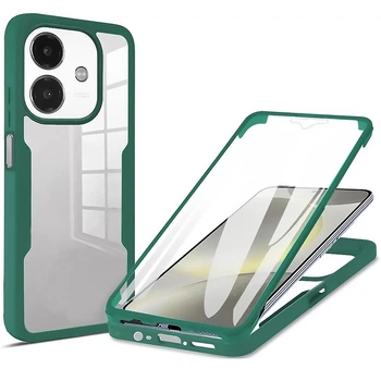 Чехол Double Shield 360 для Oppo A3 4G / A3x 4G / A40m green