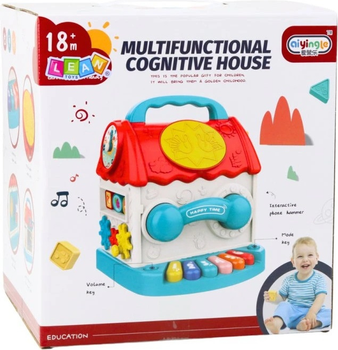 Kostka LEAN Toys Domek wydaje dźwięki Kolorowy 22826 (5905991051756)