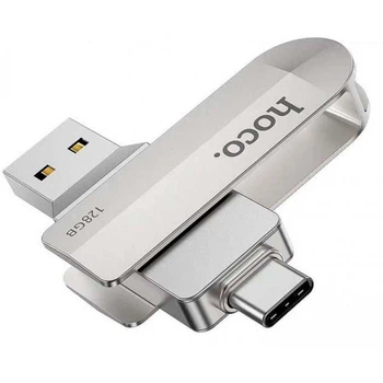 USB Флеш-драйв Hoco UD10 128GB Wise Type-C/ USB3.0 metal-grey