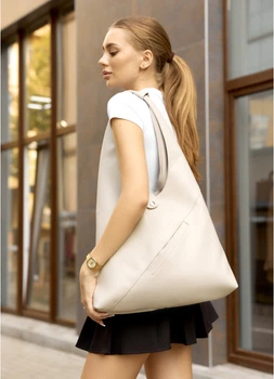 Женская сумка Хобо со съемным кошельком SAMBAG Серый шелк (754040835)