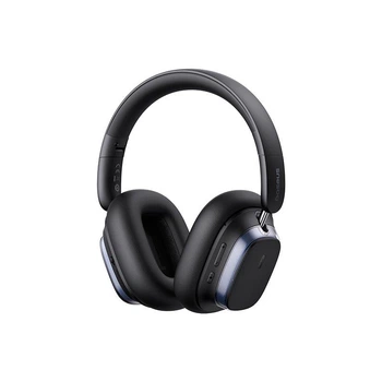 Беспроводные Bluetooth наушники Baseus Bowie H1s Noise - Cancellation Wireless Headphones |портативная стерео гарнитура, Bluetooth 5.4, Type-C, до 120 часов воспроизведения, 800 мАч, встроенный микрофон, активное шумоподавление| Черный