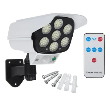 Муляж камера с прожектором белый 7 LED Solar Sensor Light солнечная батарея движение