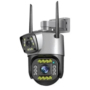 IP камера видеонаблюдения V380 V10 Wi-Fi 2 объектива 4MP ночное видение