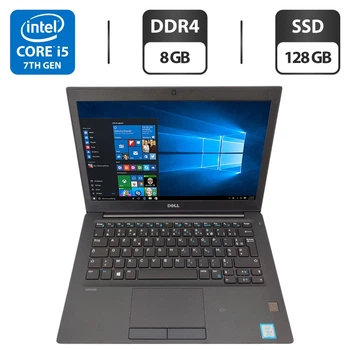 Нетбук Dell Latitude 7280 / 12.5" (1920x1080) IPS / Intel Core i5-7300U (2 (4) ядра по 2.6 - 3.5 GHz) / 8 GB DDR4 / 128 GB SSD / Intel HD Graphics 620 / WebCam б/у