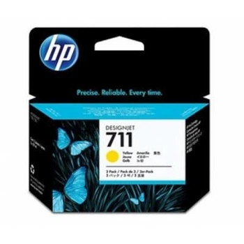 Картридж hp dj No.711 3-Pack DesignJet 120/520 Yellow (cz136a)