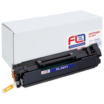 Картридж Canon 071, Black, mf272/mf275, lbp122, 1200 стор, Free Label (fl-c071)