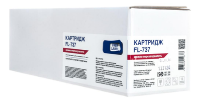 Картридж Free Label Canon 737, Black, mf211/212/216/217/226/229, (fl-737)