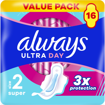Гігієнічні прокладки Always Ultra Super (Розмір 2) 16 шт (4015400006756/8700216861069)