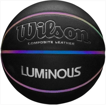 Баскетбольный мяч Wilson Luminous Basketball Iridescent Black, черный, размер 7, полиуретан, для зала и улицы(OB_53376901F0DD)