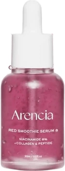 Ревитализирующая сыворотка с коллагеном и ниацинамидом 8% Arencia Fresh Red Smoothie Serum 8 30 мл (8809562191735)