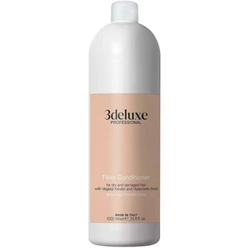 Кондиціонер-філер 3DeLuXe для пошкодженого волосся Filler Conditioner For Dry And Damaged Hair 1000 мл