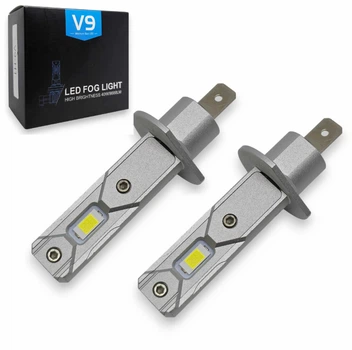 Автомобильные светодиодные лампы с цоколем H1, модель V9 12 SMD 50W 12-24V 6000K (39301)