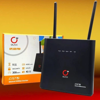 4G 3G WiFi роутер стационарный маршрутизатор с аккумулятором под мобильный и проводной интернет