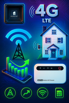 4G мобильный интернет за городом комплект Olax MF985 и планшетная антенна мимо 18 дб
