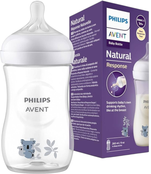 Butelka do karmienia Philips AVENT Natural Response 260 ml 1m+ Koala SCY903/67 (8710103989714)