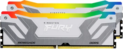 Оперативная память Kingston Fury DDR5-8800 49152MB PC5-70400 (Kit of 2x24576) Renegade White RGB (KF588CU42RWAK2-48)