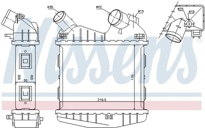 Интеркулер NISSENS 96499 Smart Fortwo