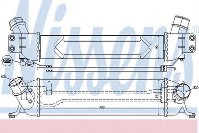 Интеркулер HYUNDAI H1 (2007-) (выр-во Nissens) Nissens (96458)