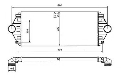 Радиатор интеркулера NRF 30803 NRF (30803)