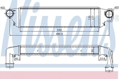 Інтеркулер NISSENS 96741 BMW 3 Series 17512246795, 2246795